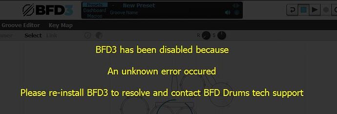 BFD Error