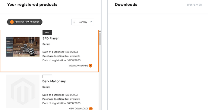 BFD Player Registered No Downloads