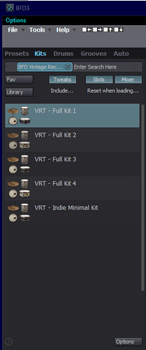 VRT Kits System Location