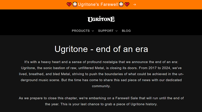 UGRITONE FIRE SALE