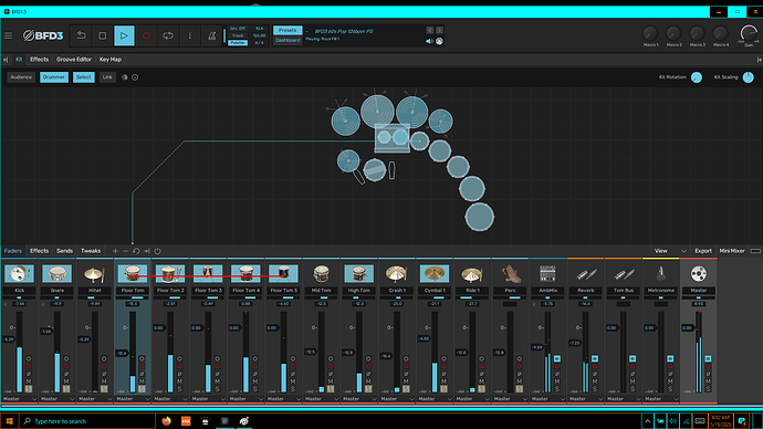 added 4 Toms LINKED-PLAYING