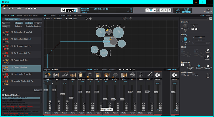 BFD3 Jazz n Funk Kits FUSION STICK