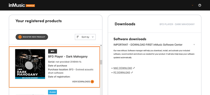 BFD Player Expansion Dark Mahogany