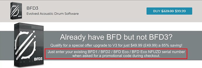 BFD3 MAIN Promotional Discount