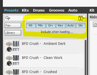 bfd presets